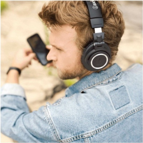 Наушники Audio-Technica ATH-M50XBT2, черный - фото 9
