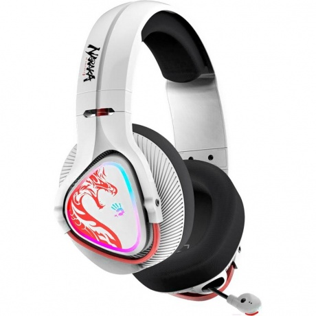 Наушники A4Tech Bloody MR720 белый/красный - фото 2
