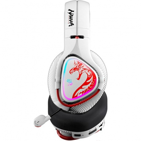 Наушники A4Tech Bloody MR720 белый/красный - фото 5