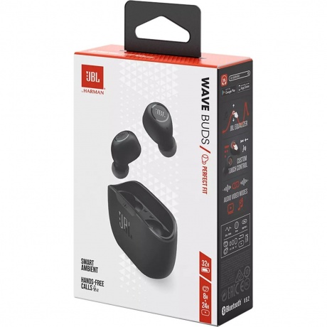 Наушники JBL Wave Buds черный - фото 12