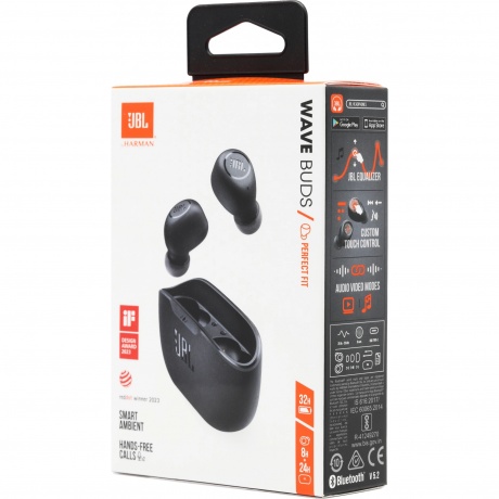 Наушники JBL Wave Buds черный - фото 7
