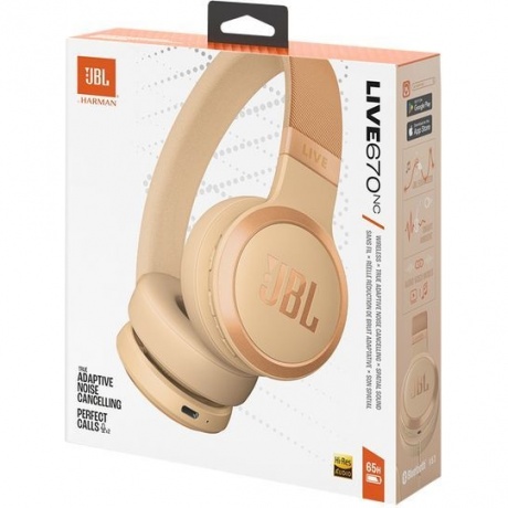 Наушники JBL Live 670NC Beige (JBLLIVE670NCSAT) - фото 2