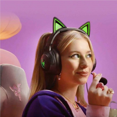 Наушники Razer Kraken Kitty V2 Black RZ04-04730100-R3M1 - фото 10