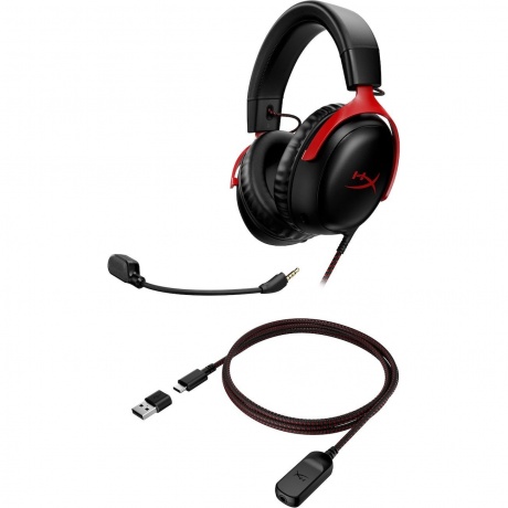 Наушники HyperX Cloud III чёрно-красная (727A9AA) - фото 7