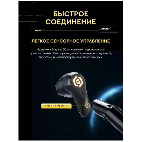 Беспроводные наушники Haylou G3 (Haylou G003) Black - фото 18