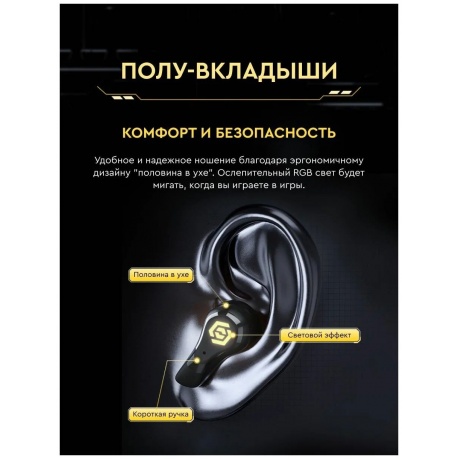 Беспроводные наушники Haylou G3 (Haylou G003) Black - фото 21