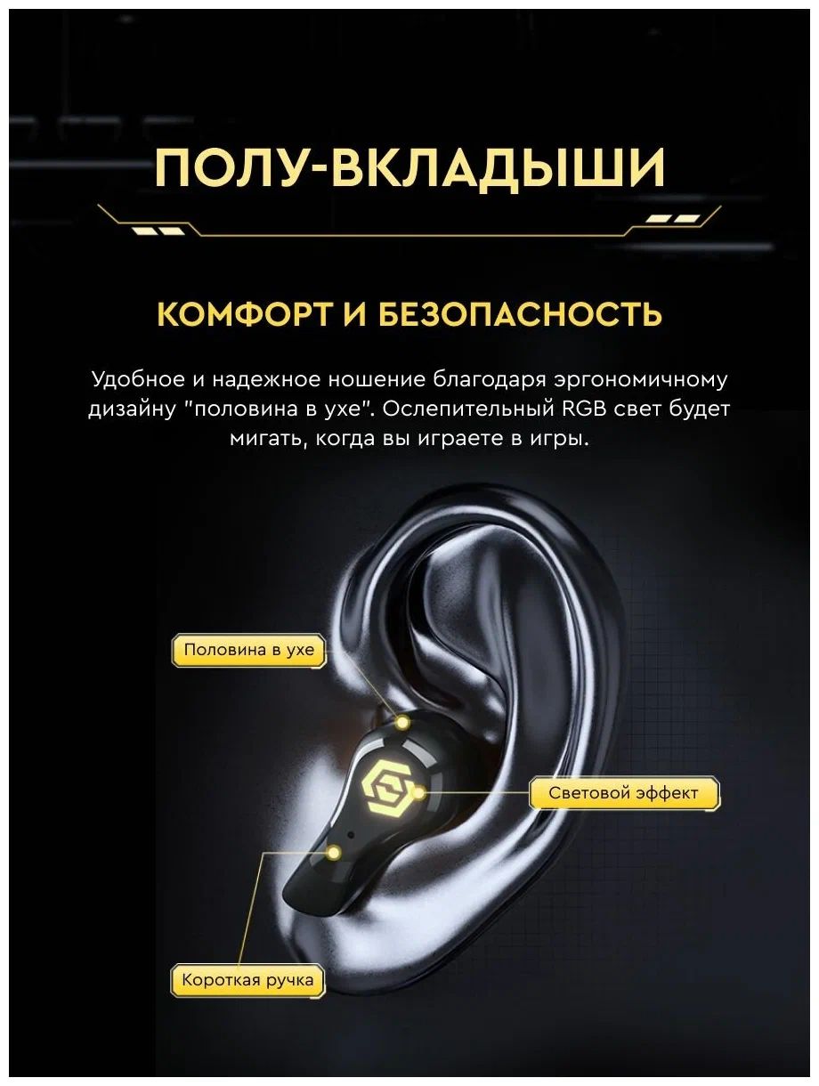 Беспроводные наушники Haylou G3 (Haylou G003) Black - фото 21