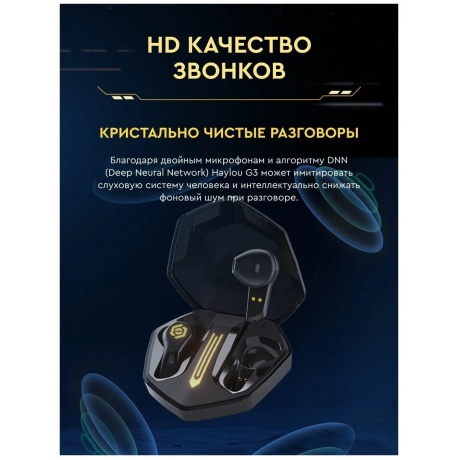 Беспроводные наушники Haylou G3 (Haylou G003) Black - фото 24