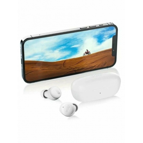 Беспроводные наушники QCY T17 White - фото 10