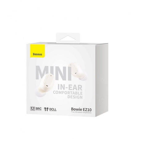 Наушники Baseus Bowie EZ10 True White (A00054300226-Z1) - фото 7