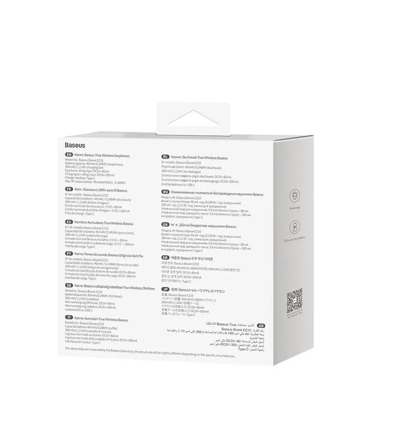 Наушники Baseus Bowie EZ10 True White (A00054300226-Z1) - фото 8
