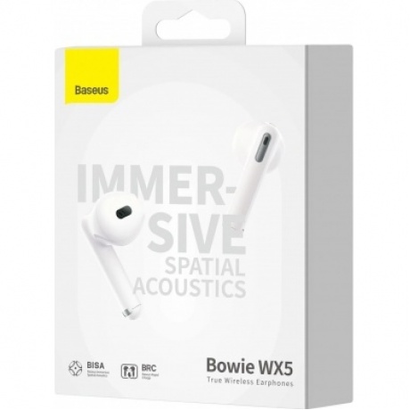 Наушники Baseus Bowie WX5 True White (A00051000213-00) - фото 7