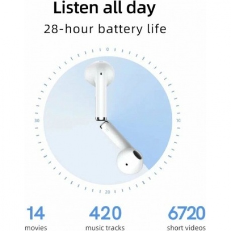 Наушники QCY AilyBuds Lite White (BH23QT29A) - фото 6