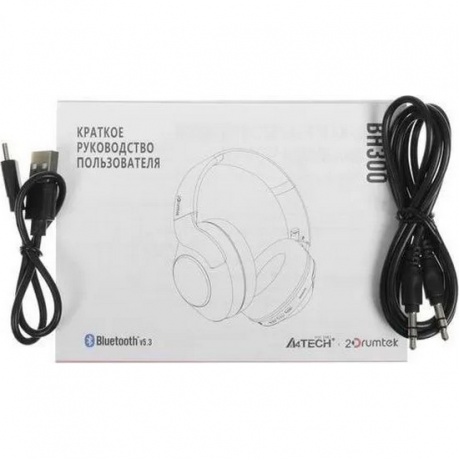 Наушники A4Tech 2Drumtek BH300 White-Grey - фото 12