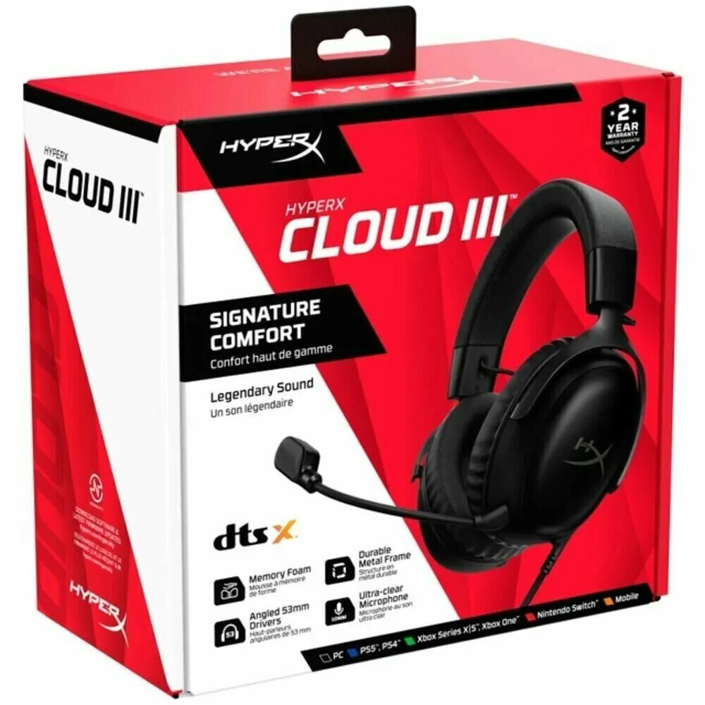 Наушники HyperX Cloud III Wireless New Black 77Z45AA - фото 6