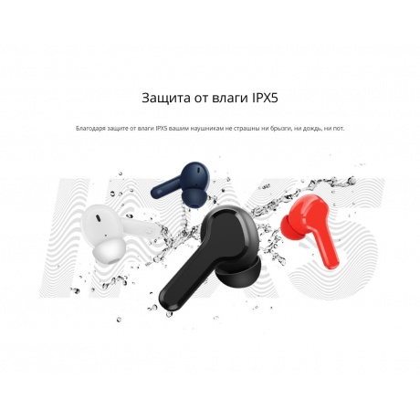 Беспроводные наушники realme Buds T100, белый - фото 25