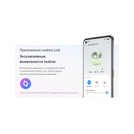 Беспроводные наушники Realme Buds T-110, черный - фото 24