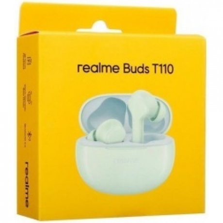 Беспроводные наушники Realme Buds T-110, зеленый - фото 11