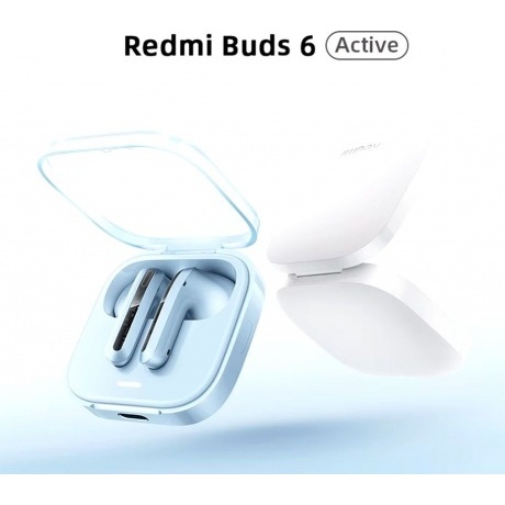 Наушники Xiaomi Redmi Buds 6 Active White M2344E1 (BHR8391GL) - фото 27