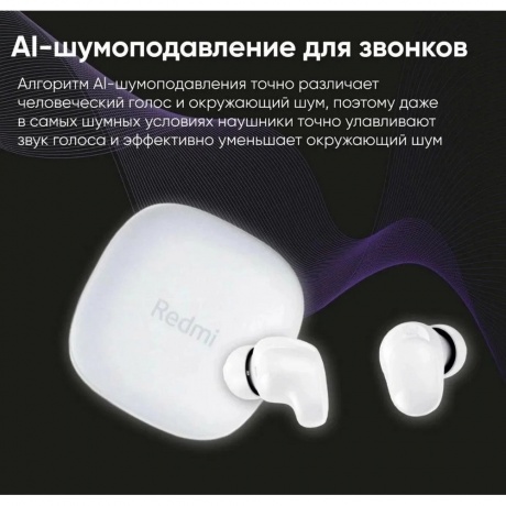 Наушники Xiaomi Redmi Buds 6 Play White M2420E1 (BHR8773GL) - фото 21