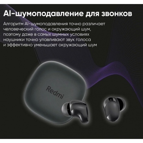 Наушники Xiaomi Redmi Buds 6 Play Black M2420E1 (BHR8776GL) - фото 39