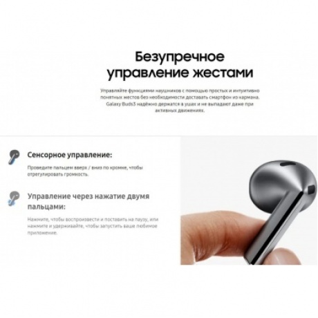 Наушники Samsung Galaxy Buds 3 (SM-R530NZAACIS) серебристый - фото 12