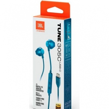 Наушники, JBL Tune 305C синий - фото 8