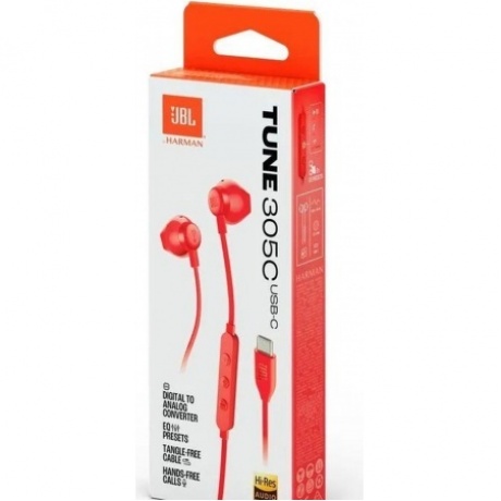 Наушники, JBL Tune 305C красный - фото 6