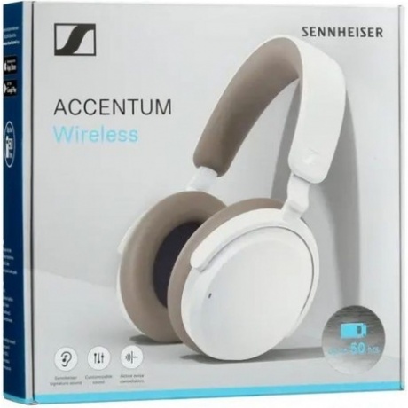 Наушники Sennheiser Accentum Wireless Headset White 700175 - фото 9