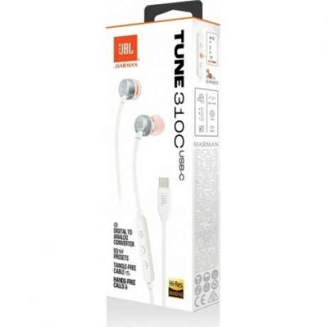 Наушники JBL Tune 310CWHT белый - фото 7