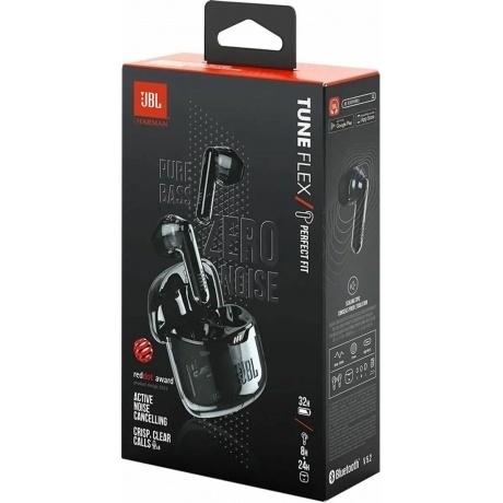 Наушники JBL Tune Flex Ghost (JBLTFLEXGBLKCN) Black - фото 14