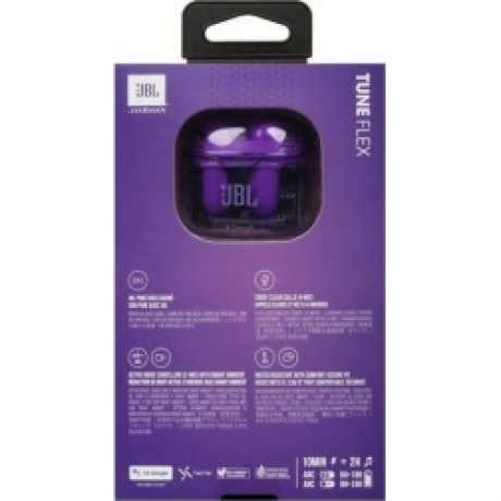 Наушники JBL Tune Flex Ghost (JBLTFLEXGPURCN) Purple - фото 10