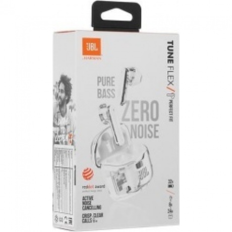 Наушники JBL Tune Flex Ghost (JBLTFLEXGWHTCN) White - фото 16