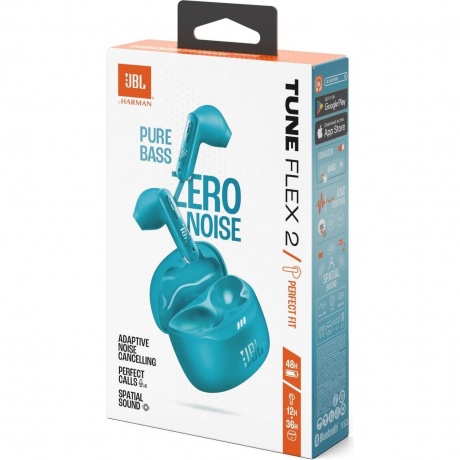 Наушники JBL Tune Flex 2 Turquoise - фото 11