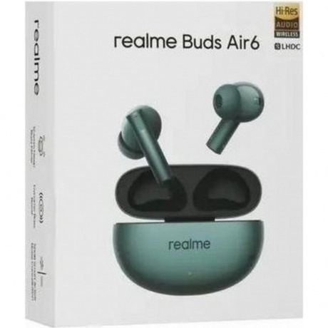 Наушники Realme Buds Air 6, зеленый - фото 6