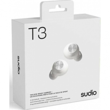 Беспроводные наушники Sudio T3 Bluetooth Earbuds белый - фото 4