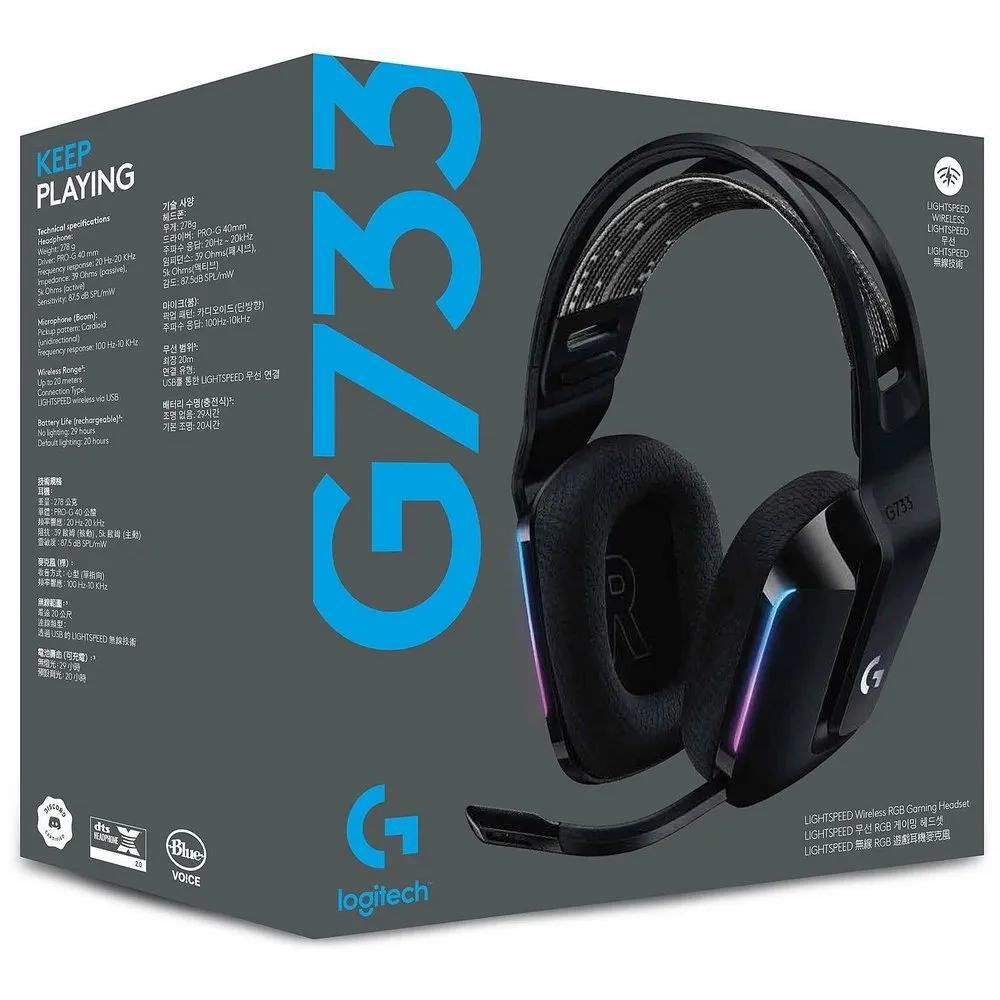 Наушники Logitech G733 Lightspeed Black (981-000866) - фото 4