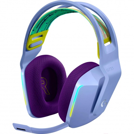 Наушники Logitech G733 Lightspeed Lilac (981-000892) - фото 1