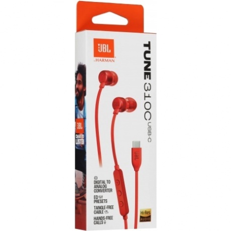 Наушники JBL Tune 310 красный - фото 12