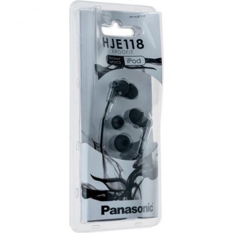 Наушники Panasonic RP-HJE118GUK черный - фото 4