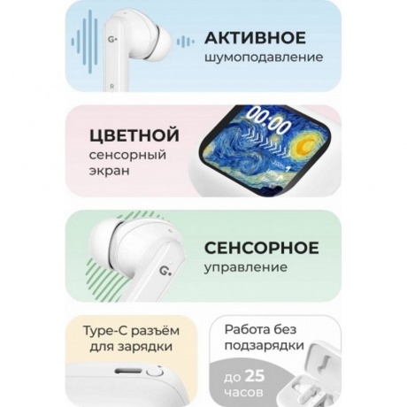 Наушники Geozon Cosmos (G-S11WHT) White - фото 4