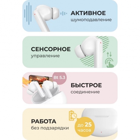 Наушники Geozon Sensor (G-S13WHT) White - фото 3