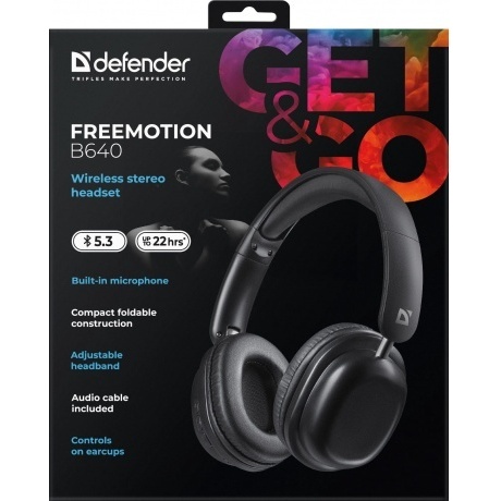Наушники Defender FreeMotion B640 (63640) Black - фото 11