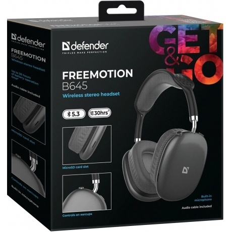Наушники Defender FreeMotion B645 (63645) Black - фото 5