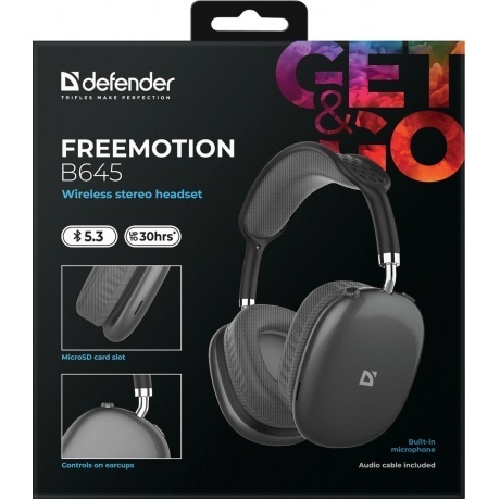 Наушники Defender FreeMotion B645 (63645) Black - фото 6