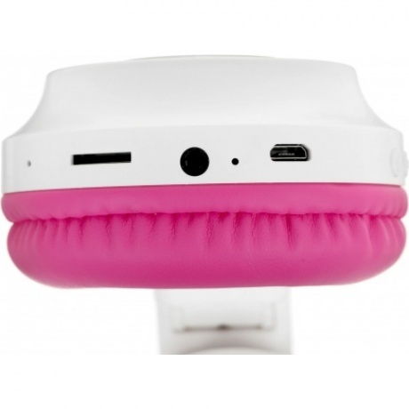 Наушники Qumo Party Cat ВТ 0025 White/Pink - фото 6