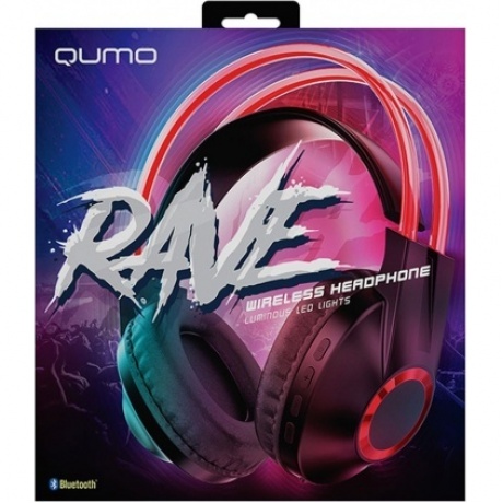 Наушники Qumo Party Rave BT 0077 Red - фото 2