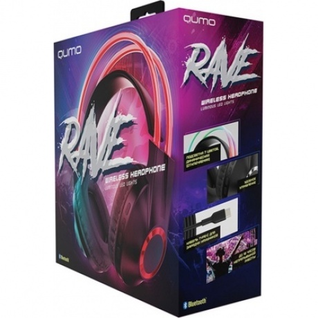 Наушники Qumo Party Rave BT 0077 Red - фото 4