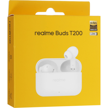 Наушники Realme Buds T200 RMA2410 Белый (White) - фото 10