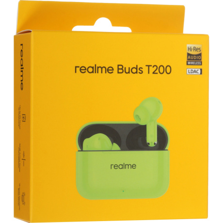Наушники Realme Buds T200 RMA2410 Зеленый (Green) - фото 10